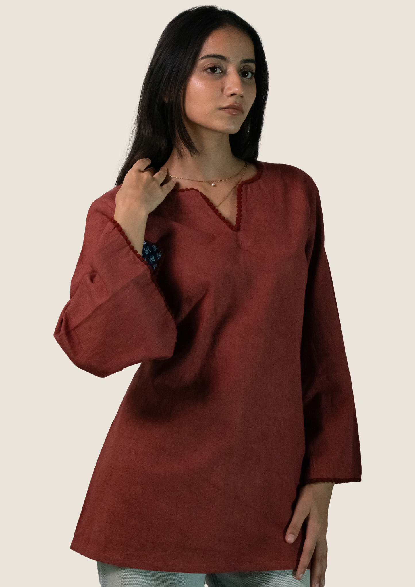 Noor-Dusky Rose Kurti