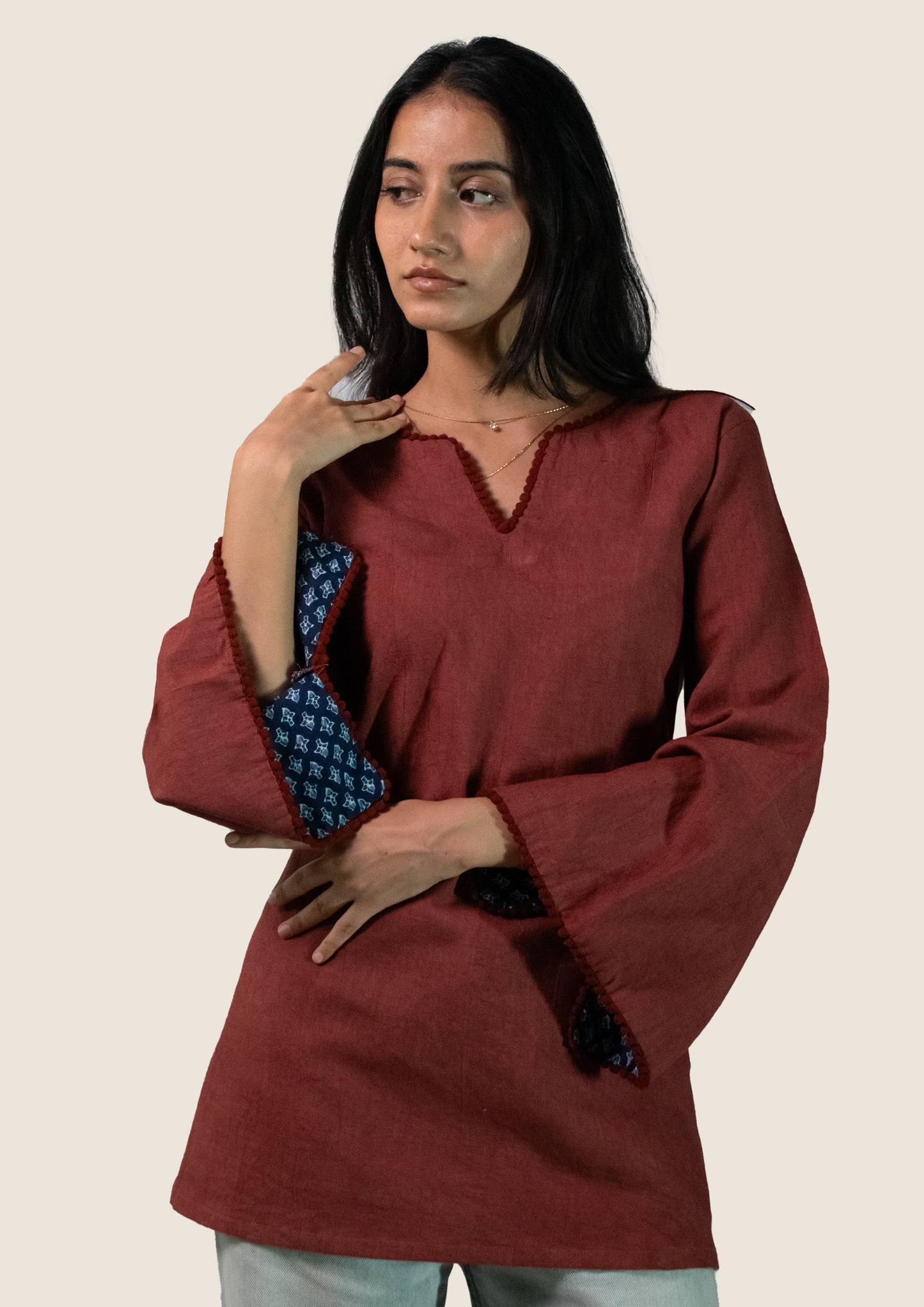 Noor-Dusky Rose Kurti
